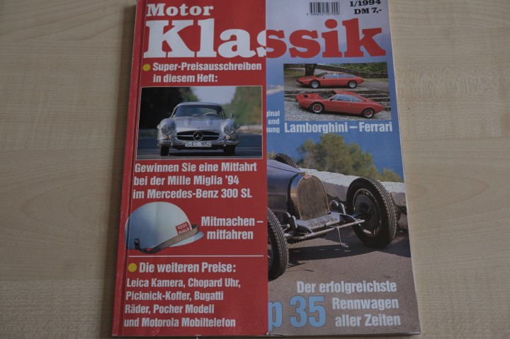 Deckblatt Motor Klassik (01/1994)